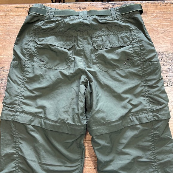 Olive Green Women's Convertible Pants - Picture 8 of 11